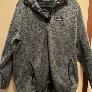 Simply Southern Grey/Black 2XL Pullover with Pockets